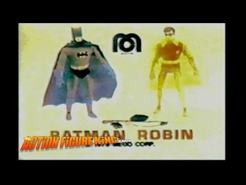 Mego Magnetic Batman &amp; Robin 12 Inch Action Figures Toy Commercial