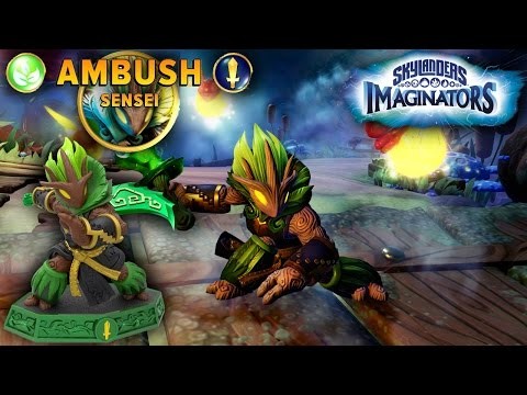 Skylanders Imaginators &quot;Ambush&quot; Knight Sensei w/ Level Footage for Island of Monkeys