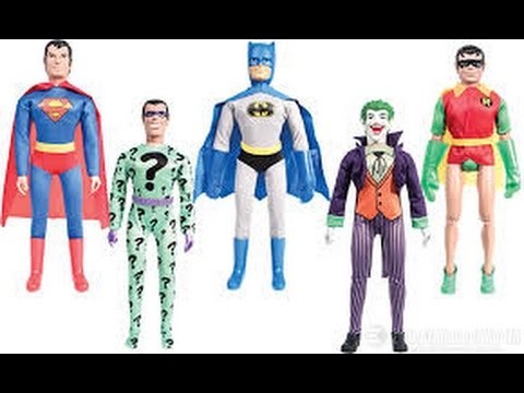 Comparing Mego Batman, Robin and other action figures with their Mattel and Figures Toy Company counterparts