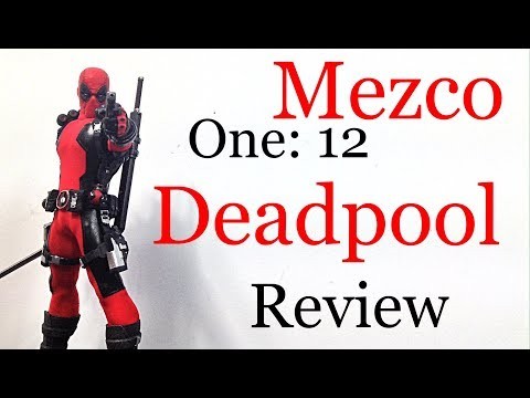 Mezco Toyz One: 12 Collective Marvel (RED SUIT) DEADPOOL Action Figure Review Toy Review
