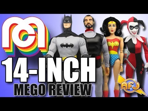 Mego Review of the 14-Inch Batman, Wonder Woman, Harley Quinn, and General Zod Action Figure from Target