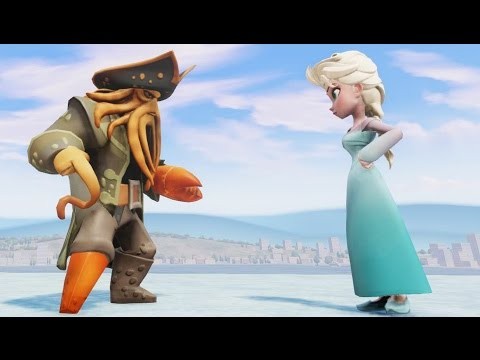 DAVY JONES VS ELSA - EPIC FIGHT - Disney Infinity