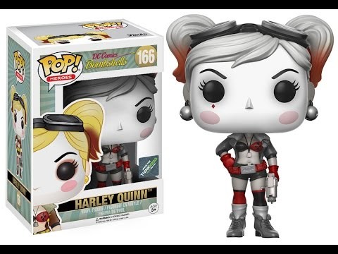 DC BOMBSHELLS HARLEY QUINN THINKGEEK EXCLUSIVE FUNKO POP UNBOXING REVIEW