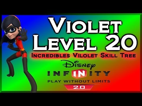 Disney Infinity Incredibles Violet Level 20 Skill Tree Showcase - By DisneyToyCollector