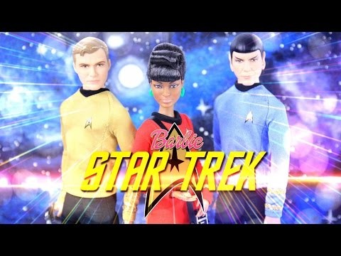 Doll Review:  Barbie STAR TREK 50th Anniversary: Captain Kirk | Lieutenant Uhura | Spock - New Toys