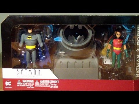 DC collectibles Batman the animated series Batman and Robin with BatSignal review