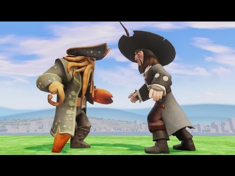 HECTOR BARBOSSA VS DAVY JONES (Hector Barbossa Perspective) - EPIC FIGHT - Disney Infinity 2.0