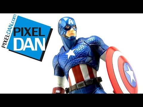 Kotobukiya Marvel NOW! Avengers Captain America ArtFX+ 1/10 Scale Statue Video Review