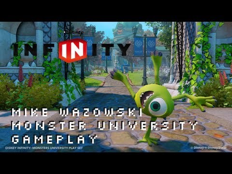 Disney Infinity Mike Wazowski Monsters University Playset Gameplay XBOX 360