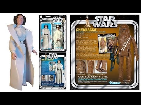 Star Wars Figure Review - Gentle Giant Princess Leia &amp; Chewbacca Large Scale Retro Figures HD