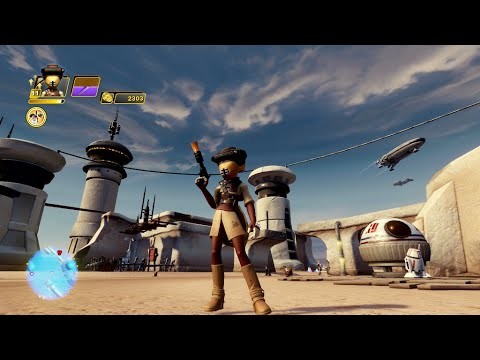 Disney Infinity 3.0 Star Wars - Princess Leia as Boushh Gameplay