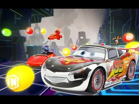 Crystal Lightning McQueen Epic Speed Race Gameplay - Toy Box Speedway - Disney Infinity