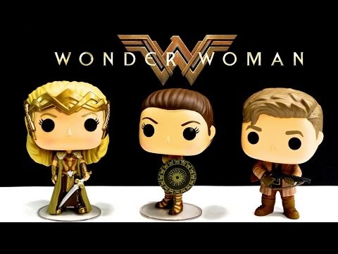 Wonder Woman Movie Funko DC Comics POP Vinyl Figures Steve Trevor Amazon Wonder Woman and Hippolyyta