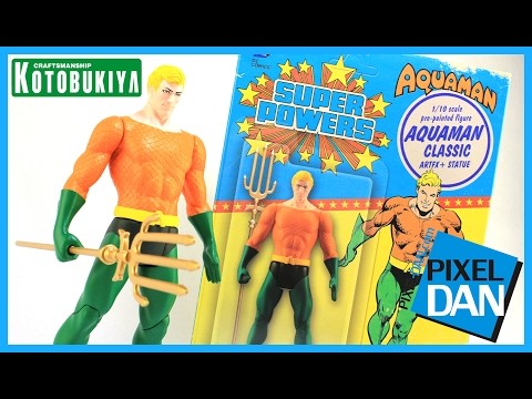 Super Powers Aquaman Kotobukiya ArtFX+ 1/10 Scale Statue Video Review