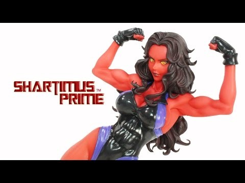 Bishoujo Red She Hulk SDCC 2015 Exclusive Kotobukiya Statue Review