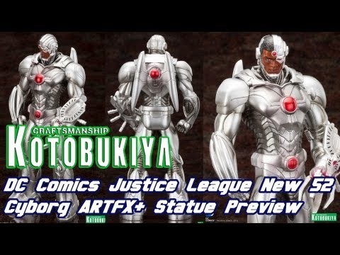 Kotobukiya Cyborg Justice League New 52 ARTFX+ Statue Reveal