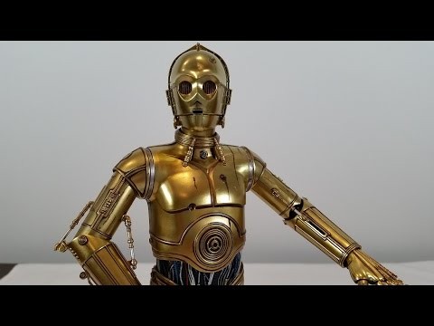 Sideshow Collectibles C-3PO Threepio Exclusive comparison with Bandai Tamashii Threepio