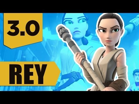 Disney Infinity 3.0: Rey Gameplay and Skills Max Level (Star Wars The Force Awakens)
