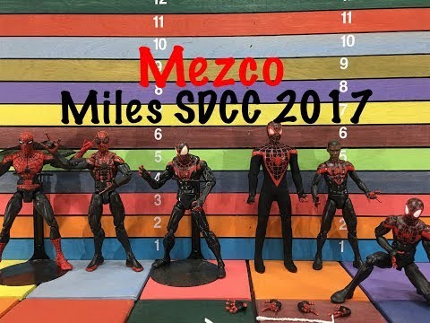 Mezco One:12 Collective  SPIDER-MAN, MILES SDCC 2017 action figure toy review