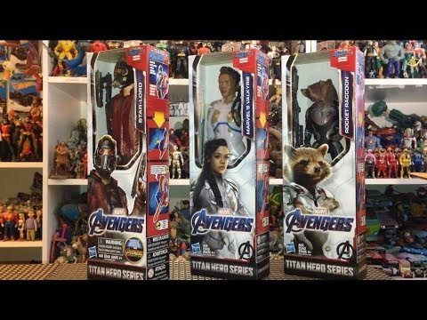 Avengers Endgame Titan Heroes Rocket Raccoon 12&quot; Scale Figure Review Hasbro