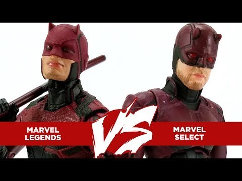 Marvel Legends Netflix Daredevil vs Marvel Select Netflix Daredevil