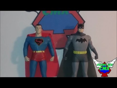 Flying Ace CMX Reviews - NJ Croce Superman and Batman Bendable Figures